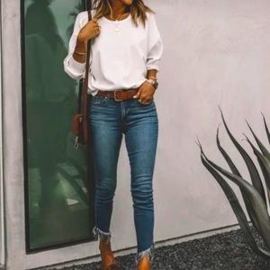 Free People Great Heights frayed skinny Jean • Sz 29